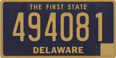 DE license plate 494081