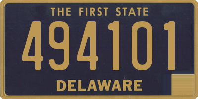 DE license plate 494101