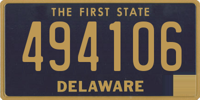DE license plate 494106