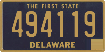 DE license plate 494119