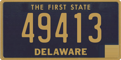 DE license plate 49413