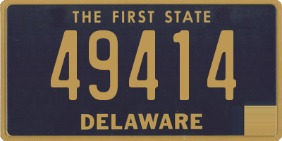 DE license plate 49414