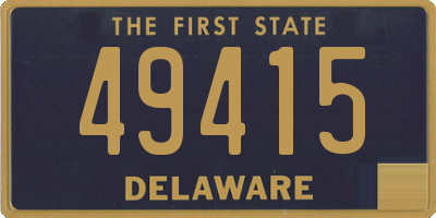 DE license plate 49415