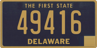DE license plate 49416