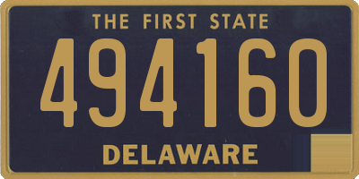 DE license plate 494160