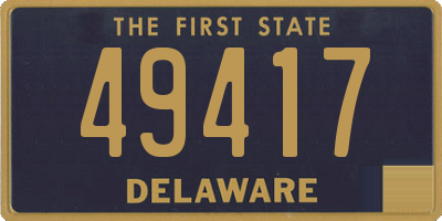 DE license plate 49417
