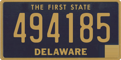 DE license plate 494185