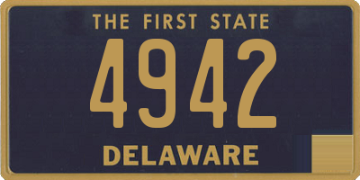 DE license plate 4942