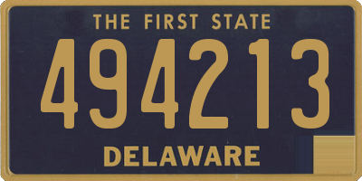 DE license plate 494213