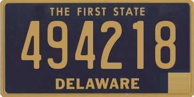 DE license plate 494218