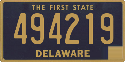 DE license plate 494219