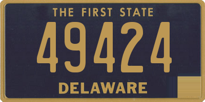 DE license plate 49424