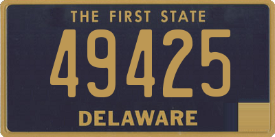 DE license plate 49425