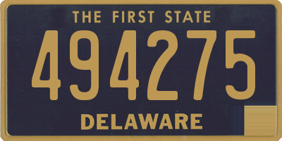 DE license plate 494275
