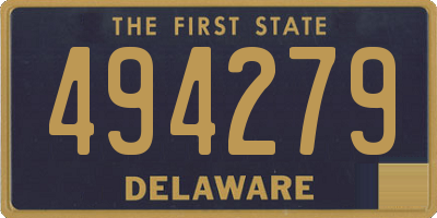 DE license plate 494279
