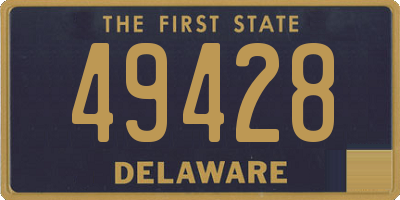 DE license plate 49428