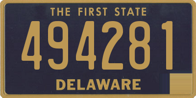 DE license plate 494281