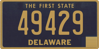 DE license plate 49429