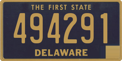 DE license plate 494291