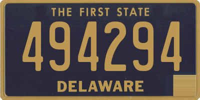 DE license plate 494294