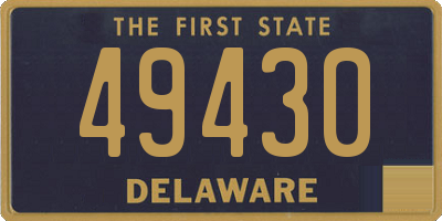 DE license plate 49430