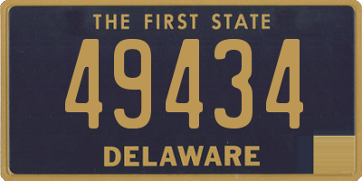DE license plate 49434