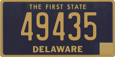 DE license plate 49435