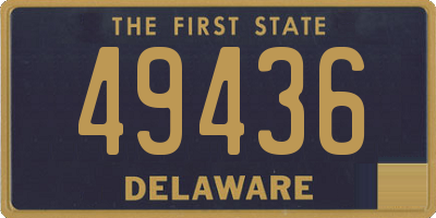 DE license plate 49436