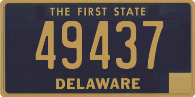 DE license plate 49437