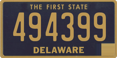 DE license plate 494399