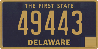 DE license plate 49443