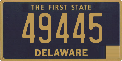 DE license plate 49445