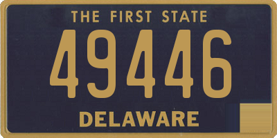 DE license plate 49446
