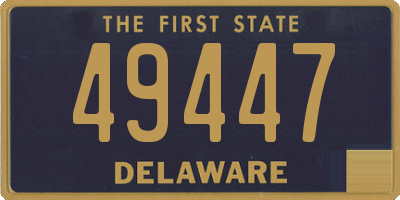 DE license plate 49447
