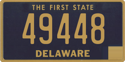DE license plate 49448