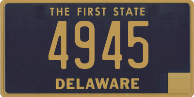 DE license plate 4945