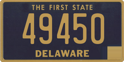 DE license plate 49450