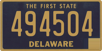 DE license plate 494504