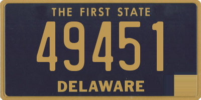 DE license plate 49451