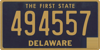 DE license plate 494557