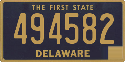 DE license plate 494582