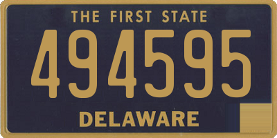 DE license plate 494595