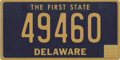 DE license plate 49460