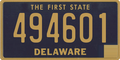 DE license plate 494601