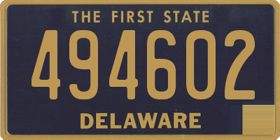 DE license plate 494602