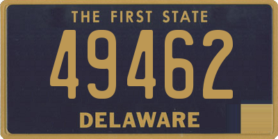 DE license plate 49462