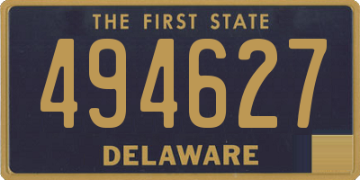 DE license plate 494627