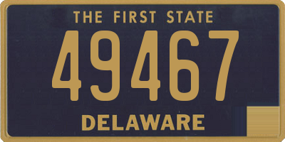DE license plate 49467
