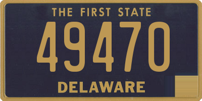 DE license plate 49470