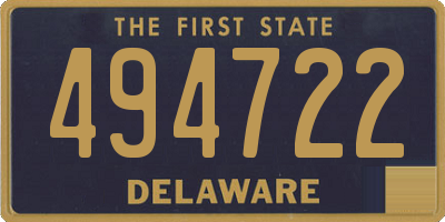 DE license plate 494722